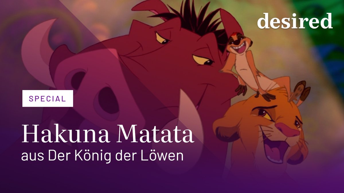 Der König der Löwen - Hakuna Matata Der König der Löwen - Hakuna Matata