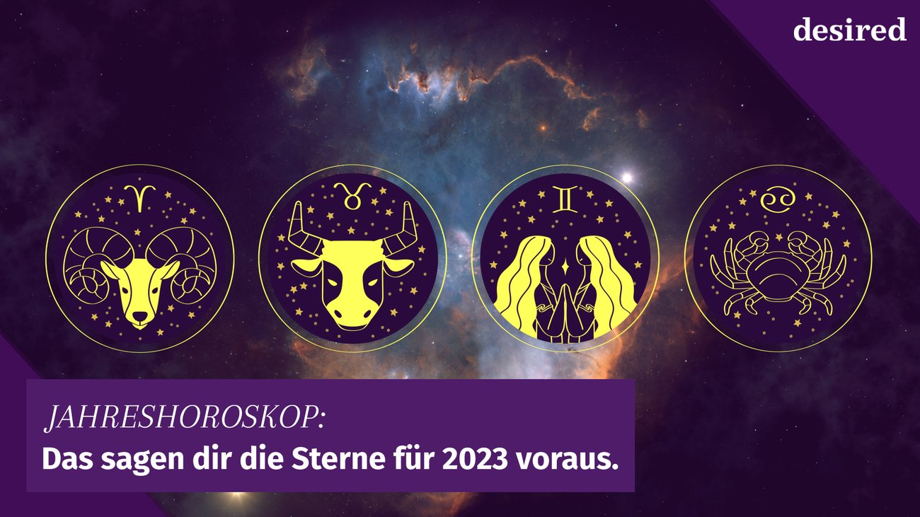 Jahreshoroskop 2023 für Widder, Stier, Zwilling und Krebs