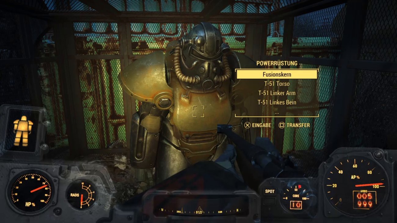 Fallout 4: T-51 Powerrüstung (Flussufer) - Fundort