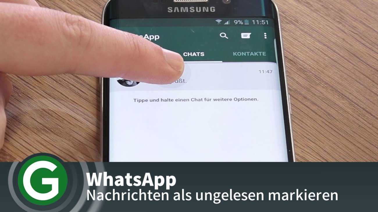 WhatsApp: Gespräche als ungelesen markieren