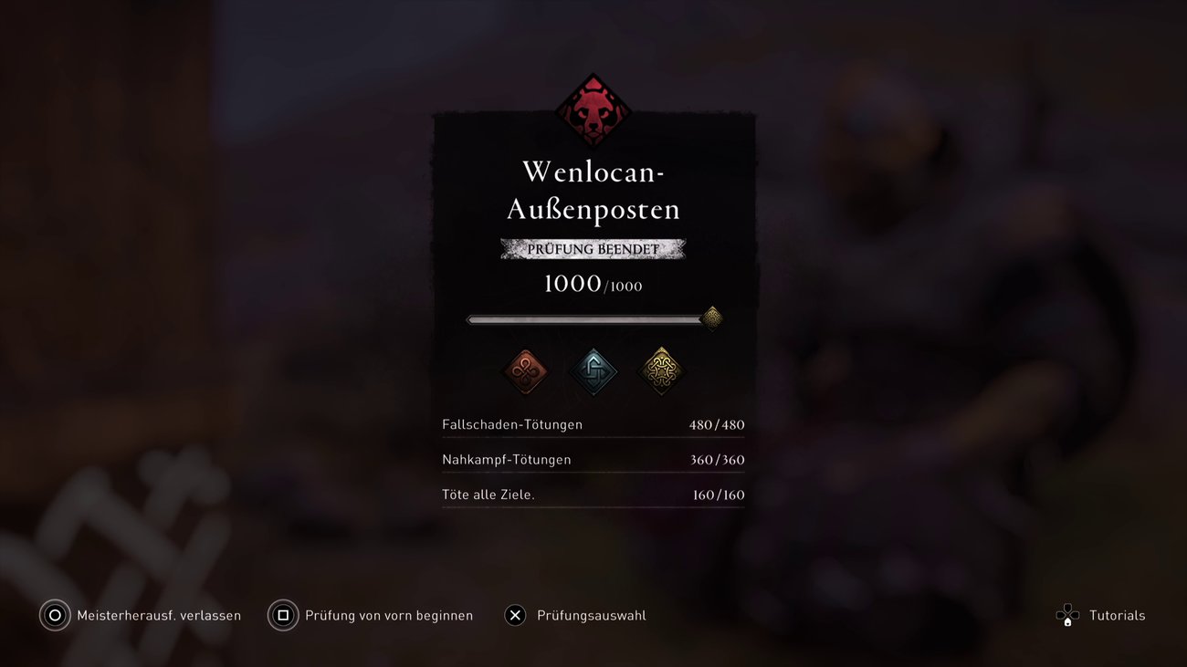 Assassin's Creed Valhalla: Goldabzeichen beim Wenlocan-Außenposten (Prüfung des Bären)