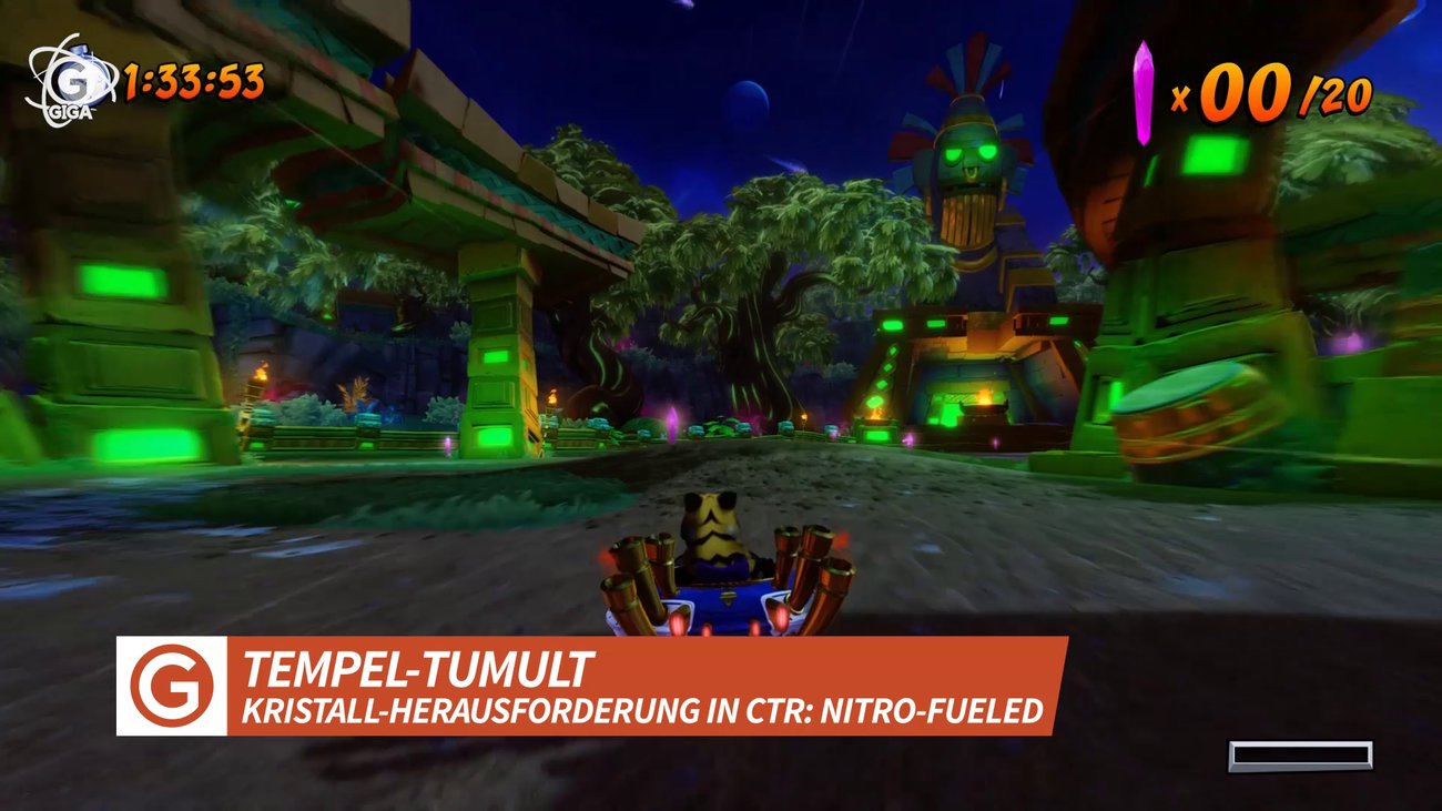 Crash Team Racing - Nitro-Fueled: Kristall-Herausforderung in Tempel-Tumult