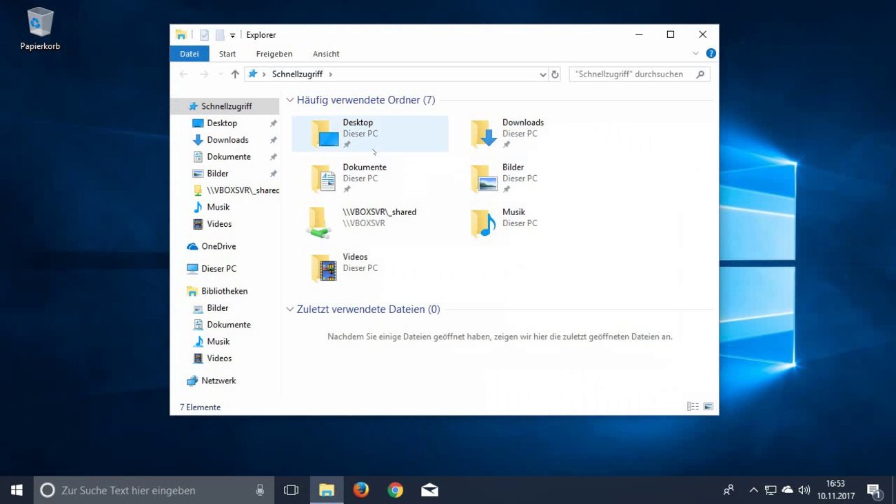 Windows 10: Datei-Explorer immer mit Arbeitsplatz öffnen