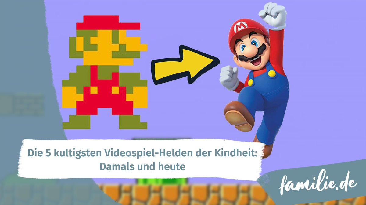 Die 5 kultigsten Videospiel-Helden der Kindheit: Damals und heute Die 5 kultigsten Videospiel-Helden der Kindheit: Damals und heute