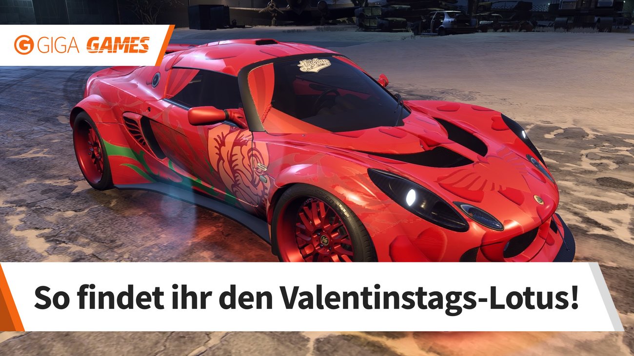 Need for Speed Payback: Stillgelegtes Auto - Lotus Exige S mit Valentinstags-Lackierung