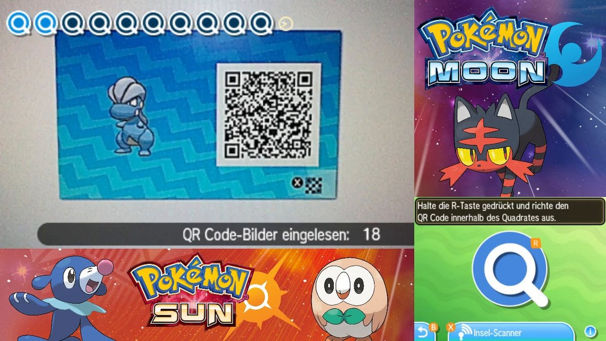 Pokémon Sonne und Mond - Seltene Pokémon mit QR-Code-Scanner & Inselscan Pokémon Sonne und Mond - Seltene Pokémon mit QR-Code-Scanner & Inselscan