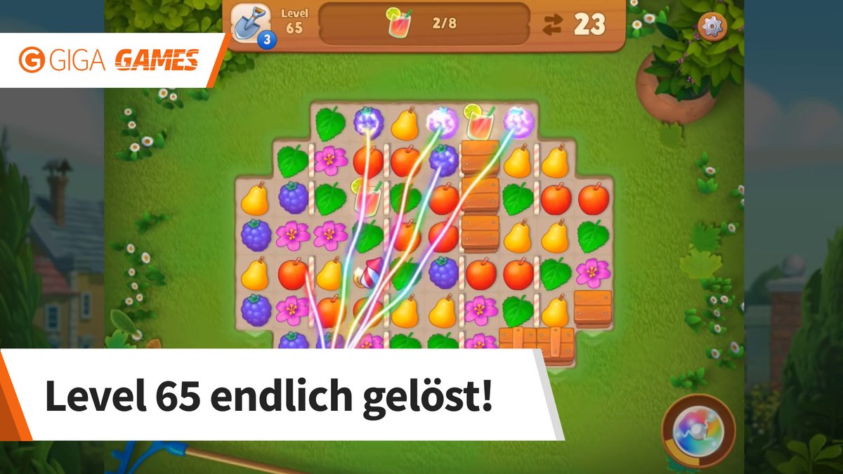 Gardenscapes: Level 65 im Walkthrough
