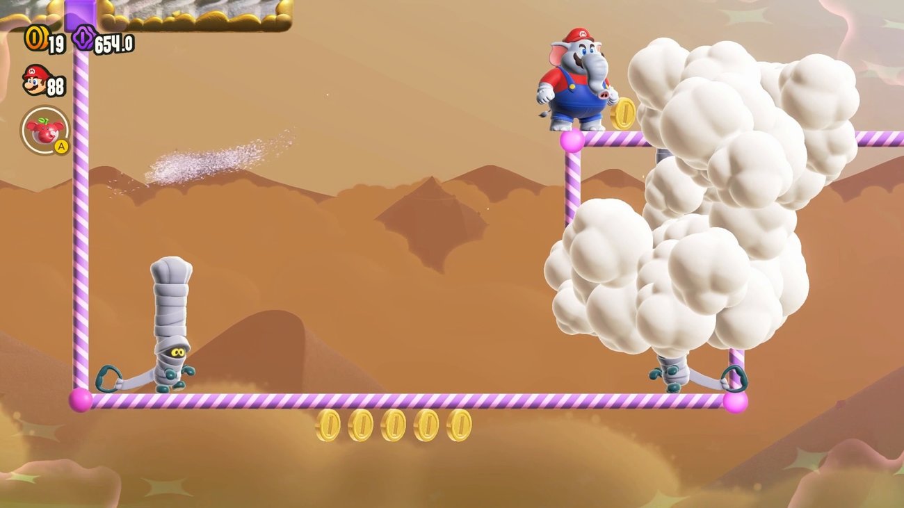 Super Mario Bros. Wonder: Spezialwelt-4 Freiluft-Akrobatik