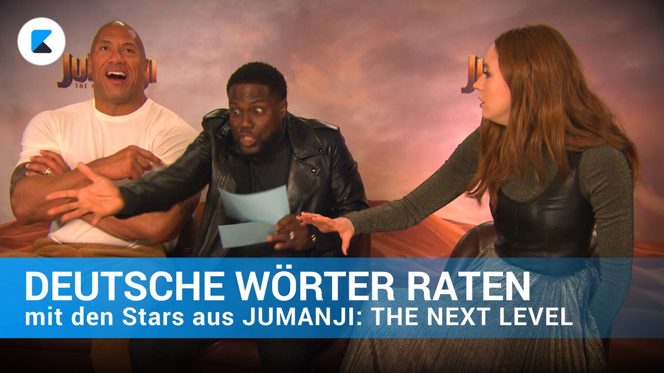 Jumanji: Deutsche Wörter raten mit den Stars