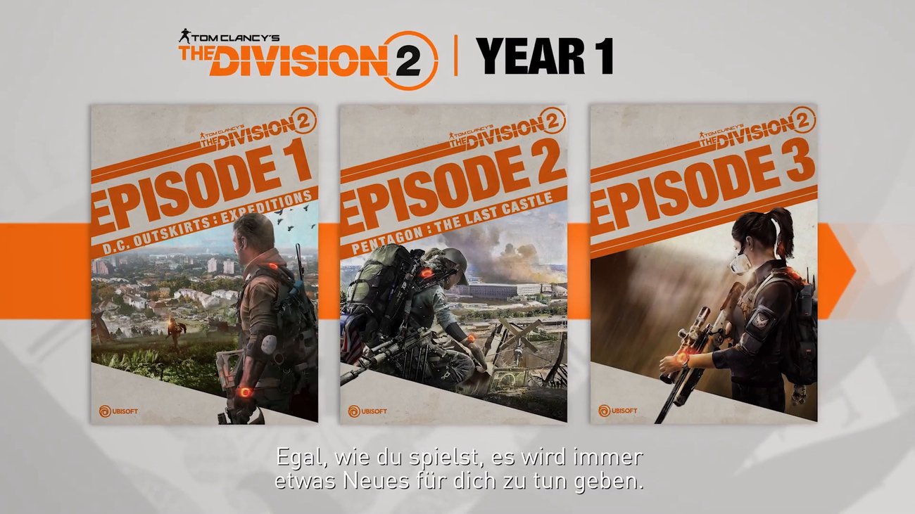 The Division 2:  Die Post-Launch-Inhalte in der Übersicht - One Year-Trailer