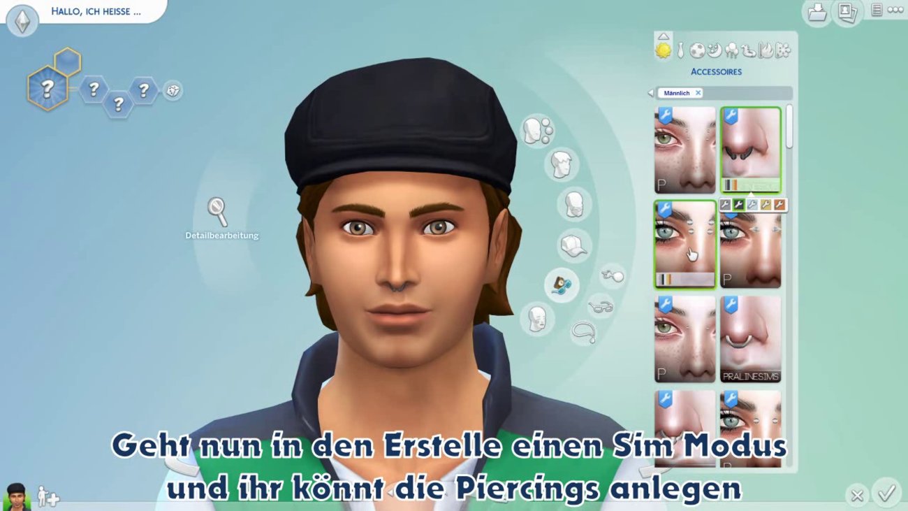 Die Sims 4| Piercings durch Custom Content freischalten