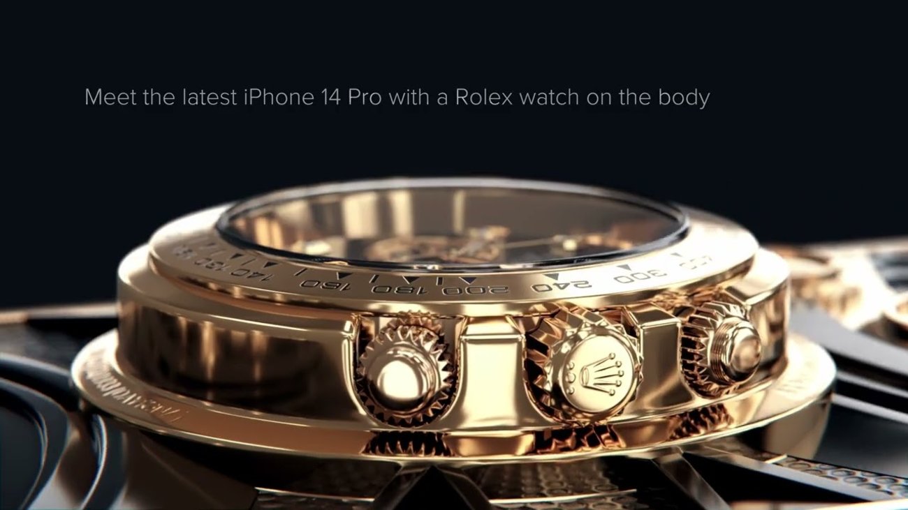 iPhone 14 mit eingebauter Rolex von Caviar