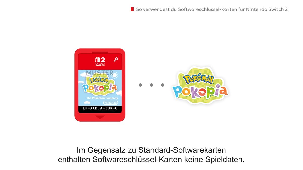 Nintendo erklärt Softwareschlüssel-Karten auf Nintendo Switch 2