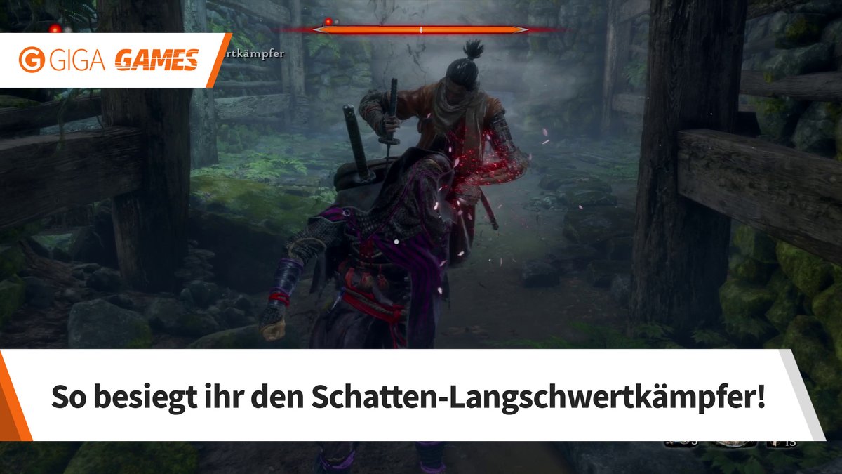 Sekiro - Shadows Die Twice: Bosskampf gegen den einsamen Schatten-Langschwertkämpfer