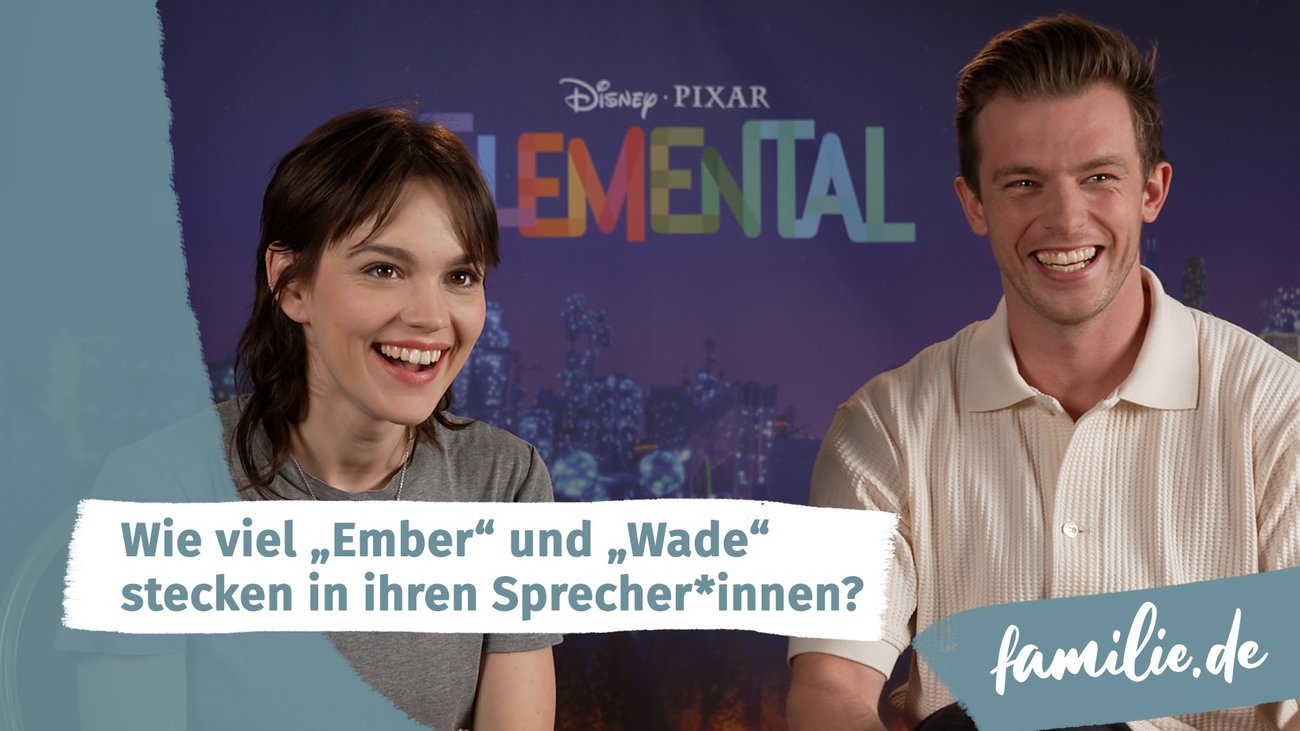 „Aber bitte nicht weinen jetzt!" – Emilia Schüle und Jannis Niewöhner im „Elemental“-Interview