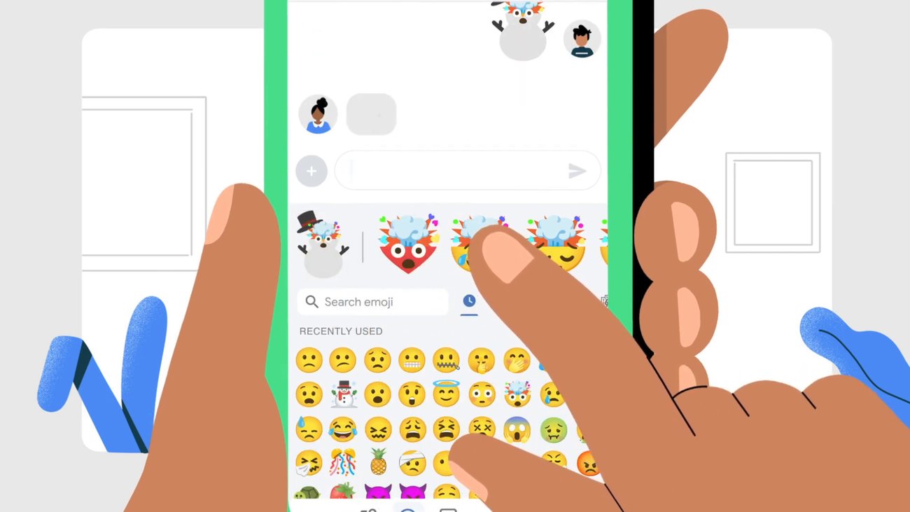 Android: Emojis in Gboard mixen