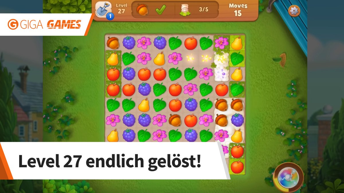 Gardenscapes: Level 27 im Walkthrough